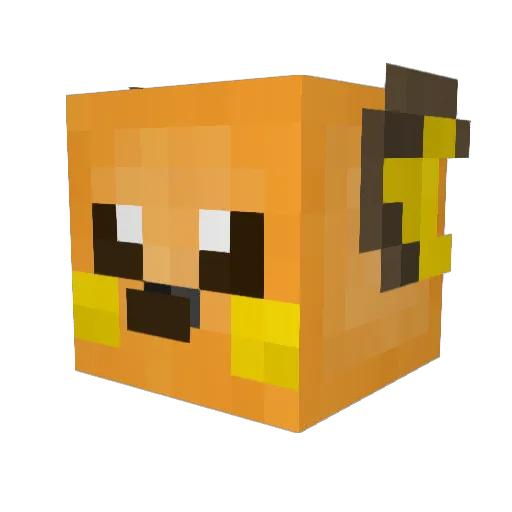 OG_MERKZ Minecraft avatar head, 3D render