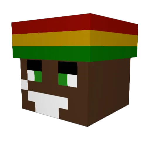 OG_Syntex Minecraft avatar head, 3D render