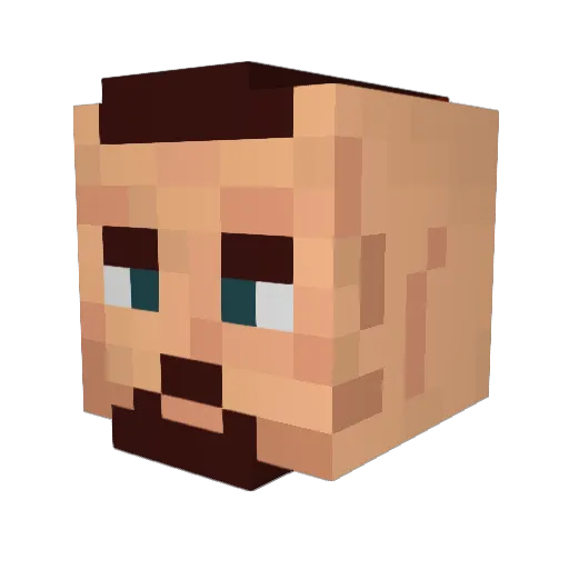OG_Triscuit Minecraft avatar head, 3D render