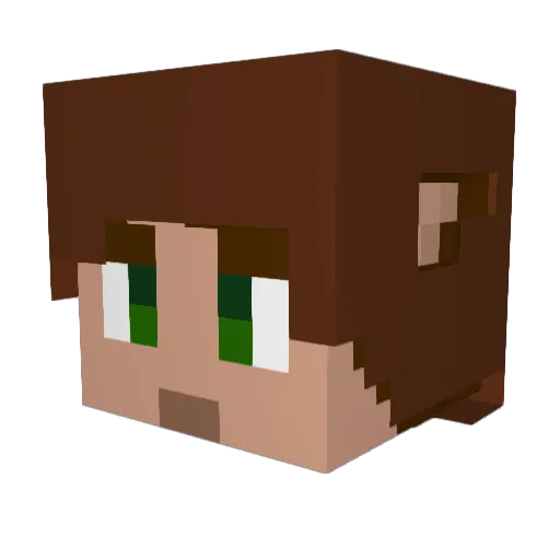 OG_Twist Minecraft avatar head, 3D render