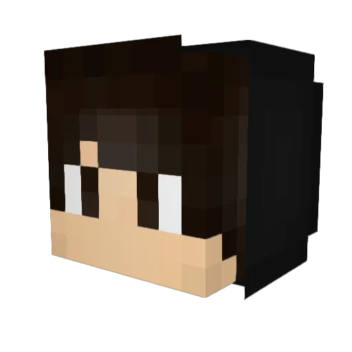 OG_goated Minecraft avatar head, 3D render