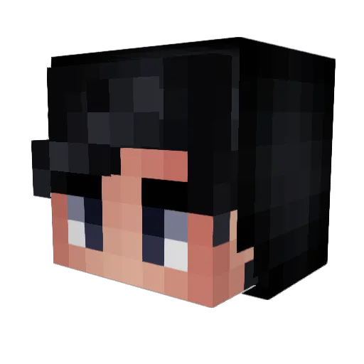 OGdmitrii Minecraft avatar head, 3D render