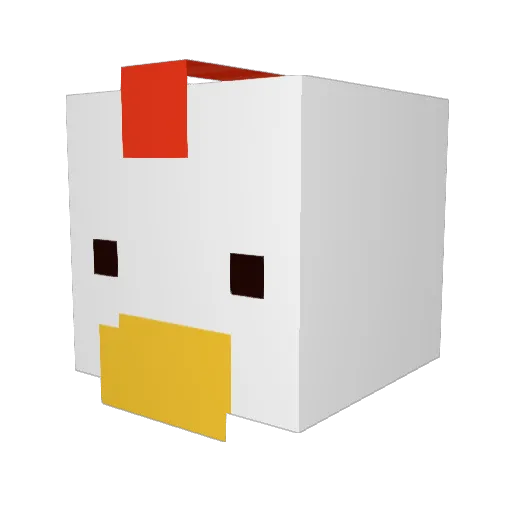 OGmipa Minecraft avatar head, 3D render