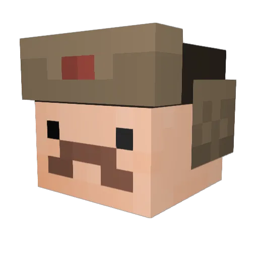 OGpoopheadlol Minecraft avatar head, 3D render