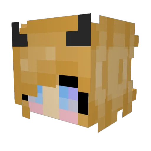 OGzHOw Minecraft avatar head, 3D render