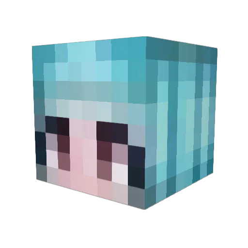 OHANAPIRATES Minecraft avatar head, 3D render