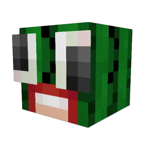 OHHNONO Minecraft avatar head, 3D render
