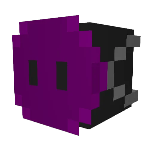 OHIX Minecraft avatar head, 3D render