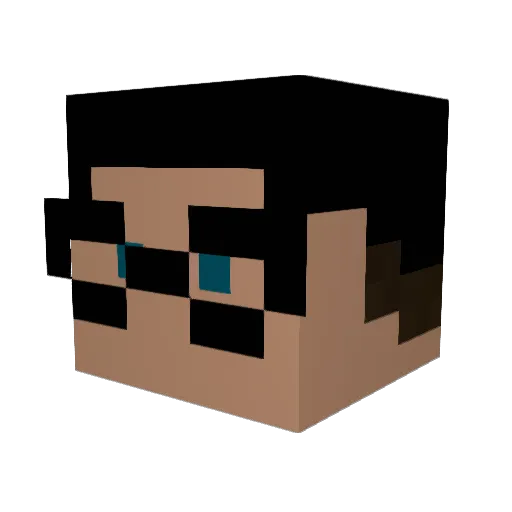 OHMYEONGSEOK Minecraft avatar head, 3D render