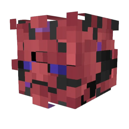 OHM_KDJ Minecraft avatar head, 3D render