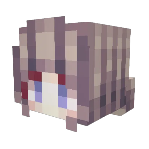 OHNOJ Minecraft avatar head, 3D render