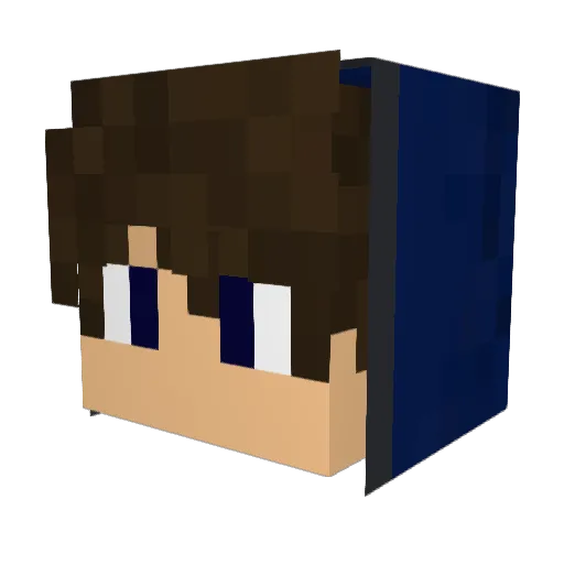 OHSAVIUU Minecraft avatar head, 3D render