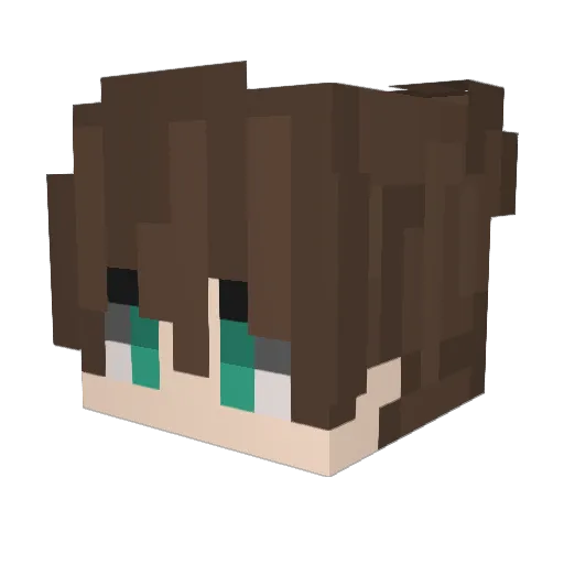 OHSE9999 Minecraft avatar head, 3D render
