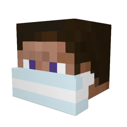 OH_PLEASE Minecraft avatar head, 3D render
