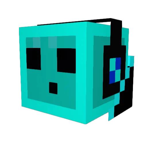 OIIli Minecraft avatar head, 3D render