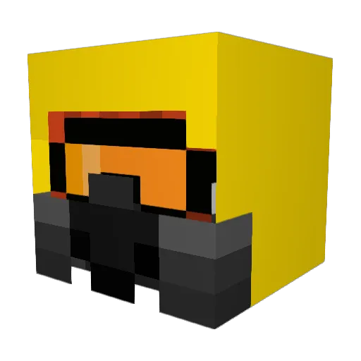 OIPP3 Minecraft avatar head, 3D render