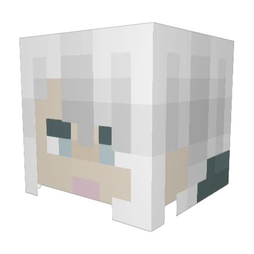 OIympic Minecraft avatar head, 3D render