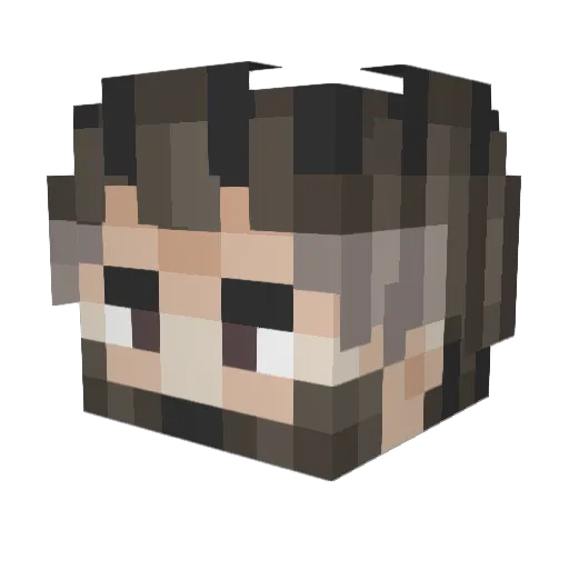 OJAETH Minecraft avatar head, 3D render