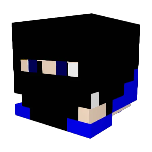 OJEcdz Minecraft avatar head, 3D render