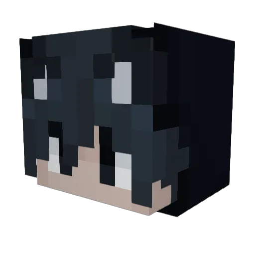 OJFOXY Minecraft avatar head, 3D render
