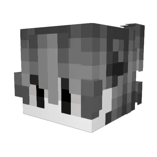OJOJJOJO Minecraft avatar head, 3D render