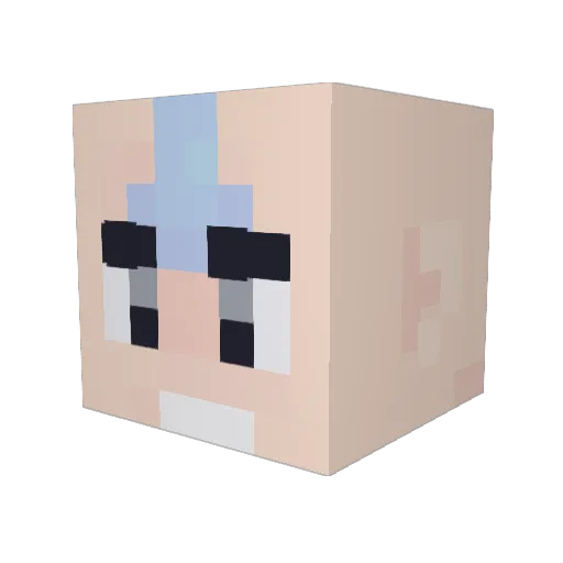 OJP Minecraft avatar head, 3D render