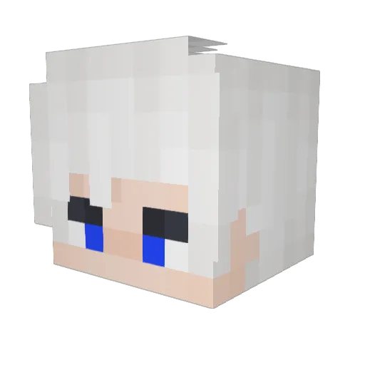 OJS_SUNSHINE Minecraft avatar head, 3D render