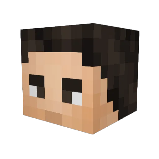 OJ_Morales Minecraft avatar head, 3D render