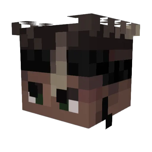 OJ_SAN Minecraft avatar head, 3D render