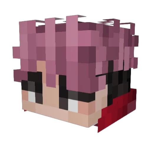 OKAASHI Minecraft avatar head, 3D render