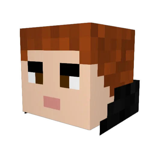 OKAPHD Minecraft avatar head, 3D render