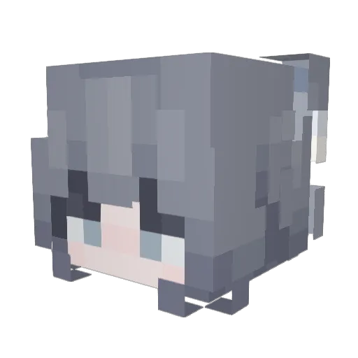 OKCKB Minecraft avatar head, 3D render