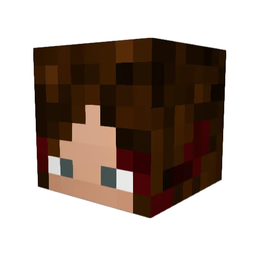 OKEL_KING Minecraft avatar head, 3D render