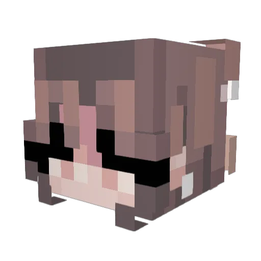 OKN23789 Minecraft avatar head, 3D render