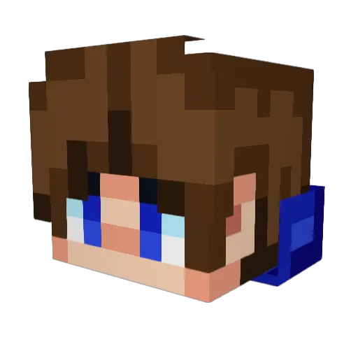 OKNIGHT3 Minecraft avatar head, 3D render