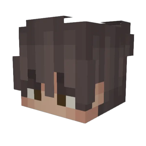 OKOVIRUS Minecraft avatar head, 3D render