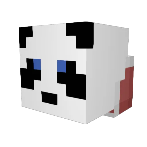 OKPANDAS Minecraft avatar head, 3D render