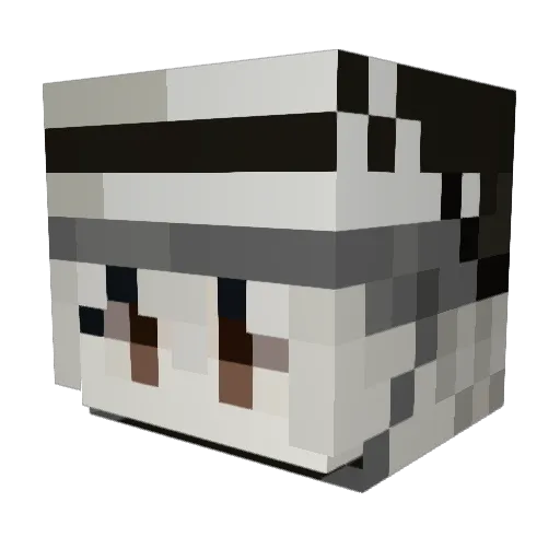 OKSZEIM777 Minecraft avatar head, 3D render