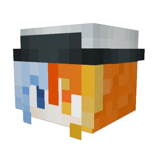 OKY4MO Minecraft avatar head, 3D render