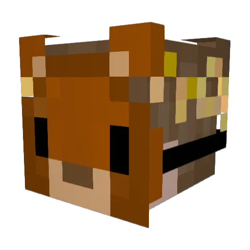 OK_AND1 Minecraft avatar head, 3D render