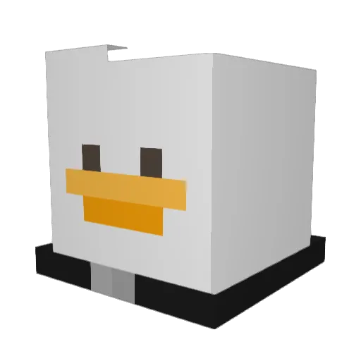 OK_I_UNDERSTAND Minecraft avatar head, 3D render