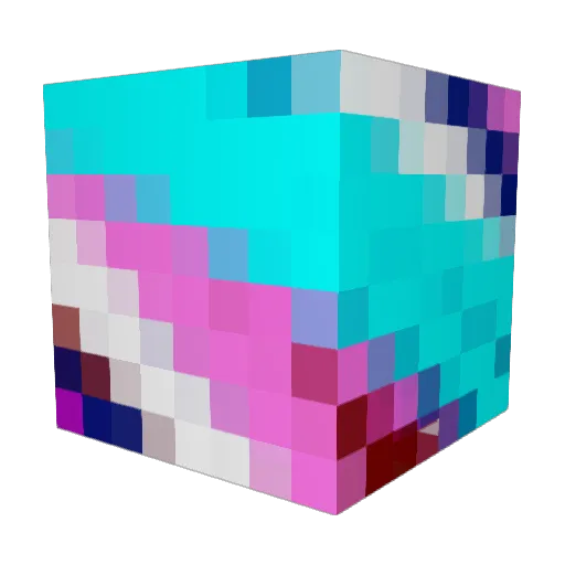 OK_ish Minecraft avatar head, 3D render