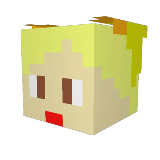 OKahEnoto Minecraft avatar head, 3D render