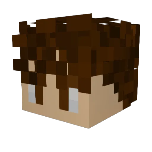 OKclaps28 Minecraft avatar head, 3D render