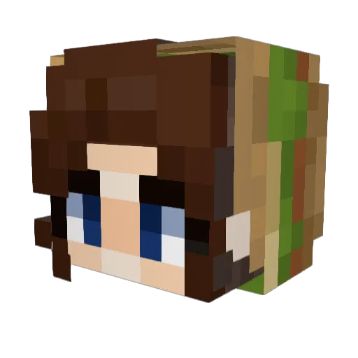 OKillerCupcakeO Minecraft avatar head, 3D render