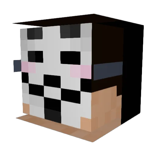 OKipouros Minecraft avatar head, 3D render
