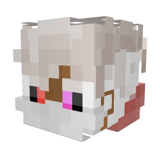 OL1S Minecraft avatar head, 3D render