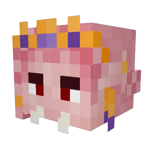 OLDKIDBEN Minecraft avatar head, 3D render