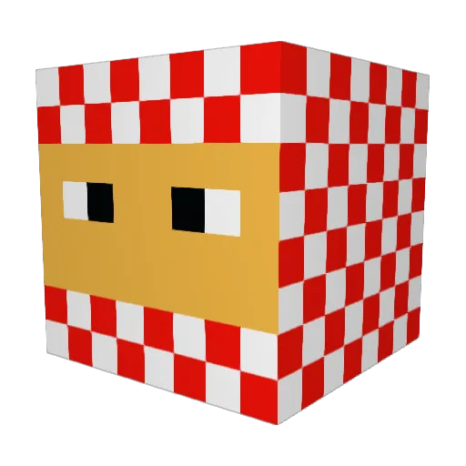 OLDMASTER7777 Minecraft avatar head, 3D render