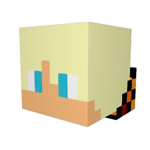 OLDSKAY Minecraft avatar head, 3D render
